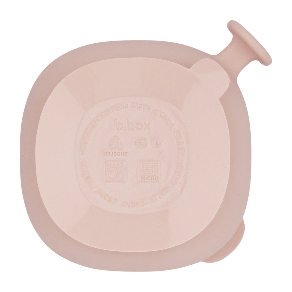 Silicone Bowl + Lid - blush