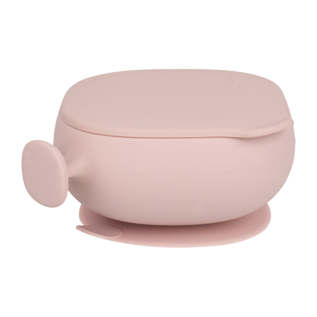 Silicone Bowl + Lid - blush
