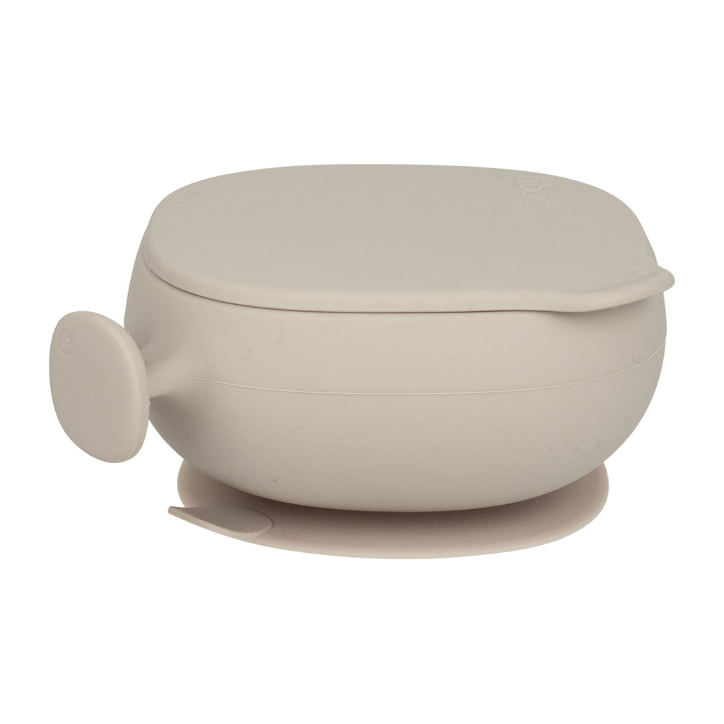 Silicone Bowl + Lid - latte