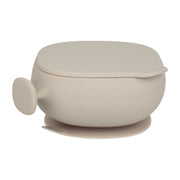 Silicone Bowl + Lid - latte