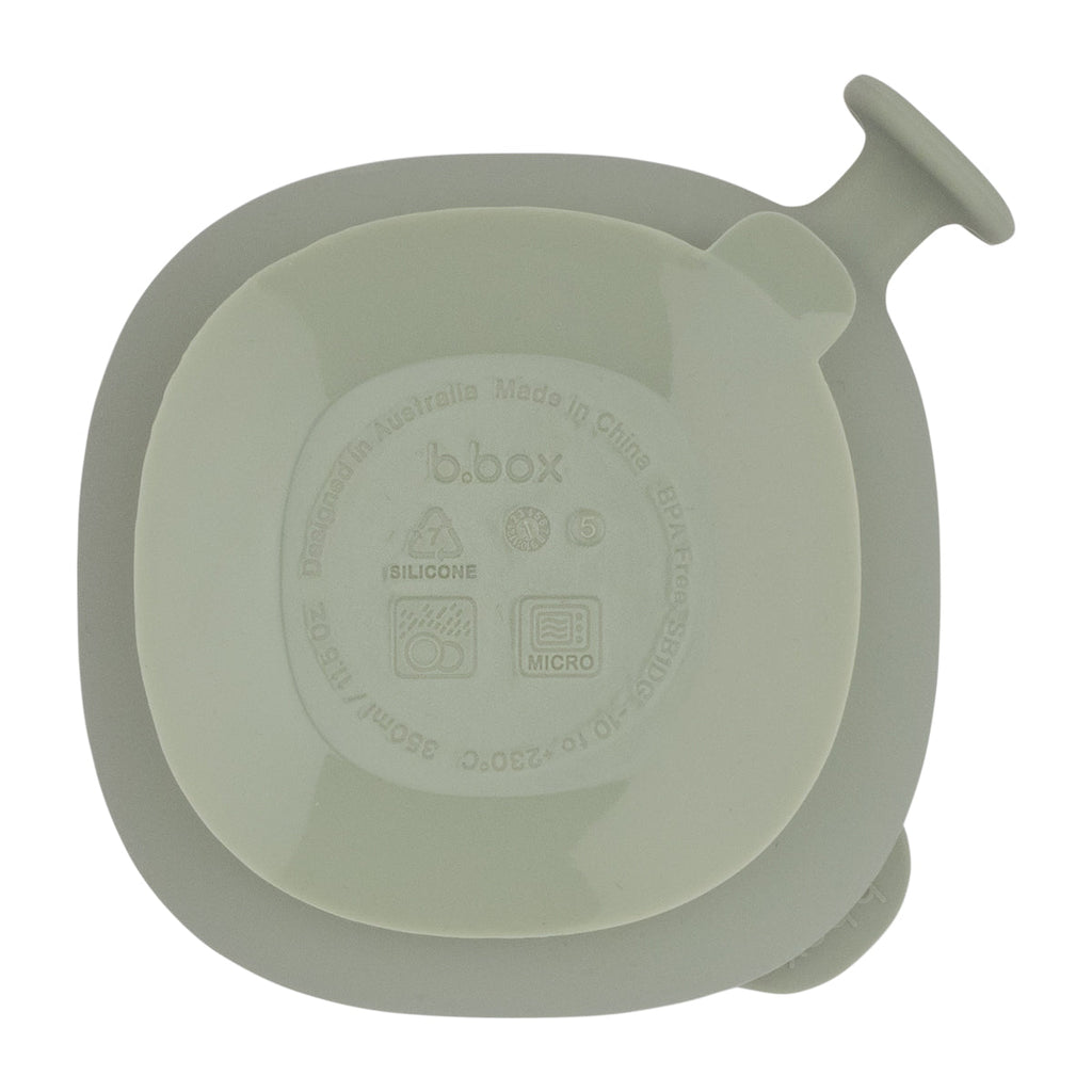 Silicone Bowl + Lid - sage