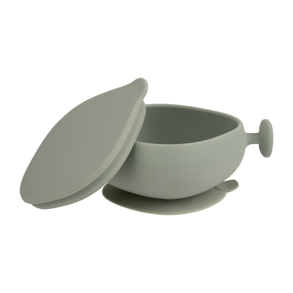 Silicone Bowl + Lid - sage
