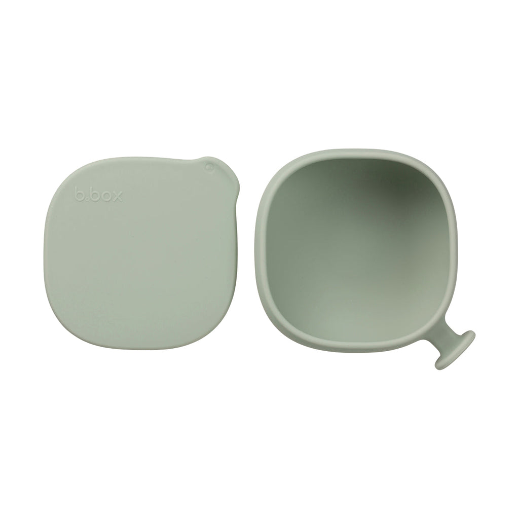 Silicone Bowl + Lid - sage