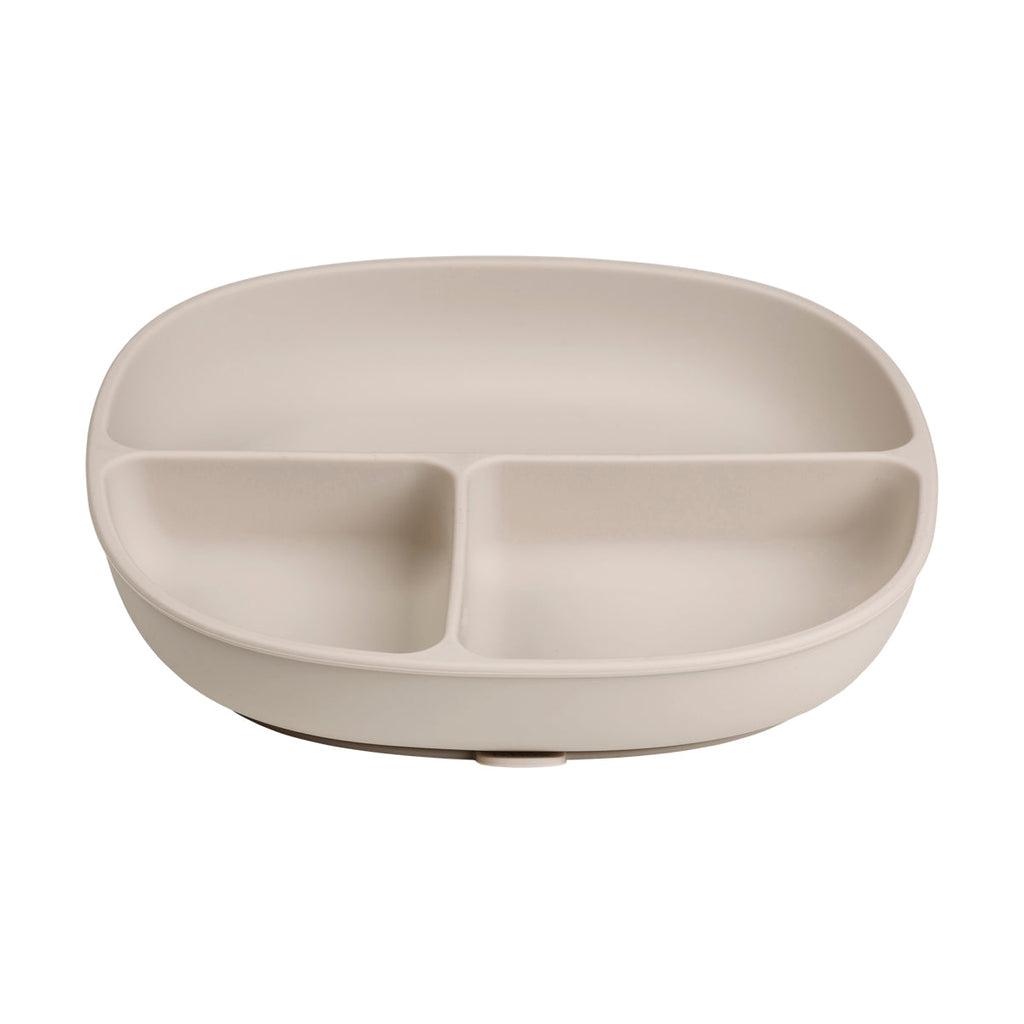Silicone Plate + Lid - latte