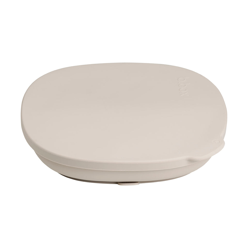 Silicone Plate + Lid - latte