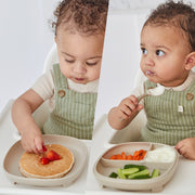 2 in 1 Saugnapfteller - latte