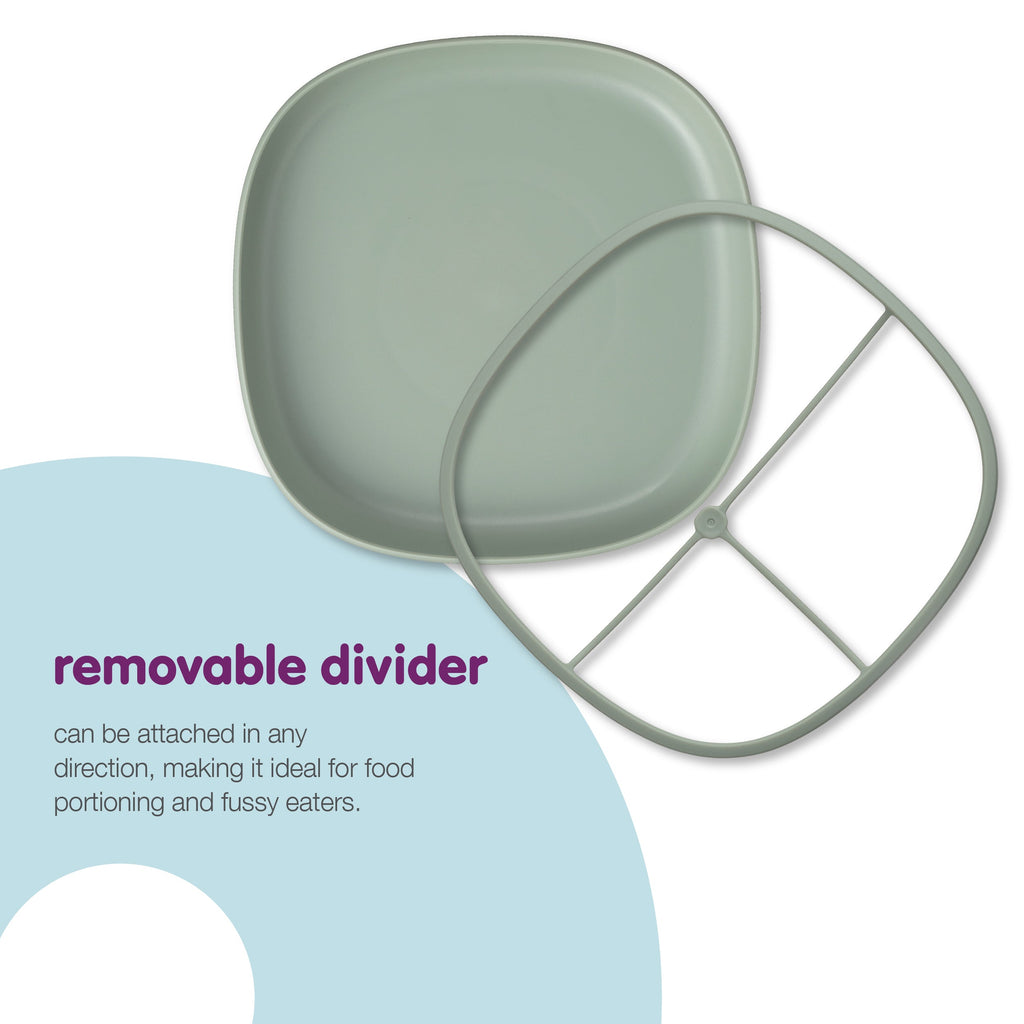2 in 1 Saugnapfteller - sage