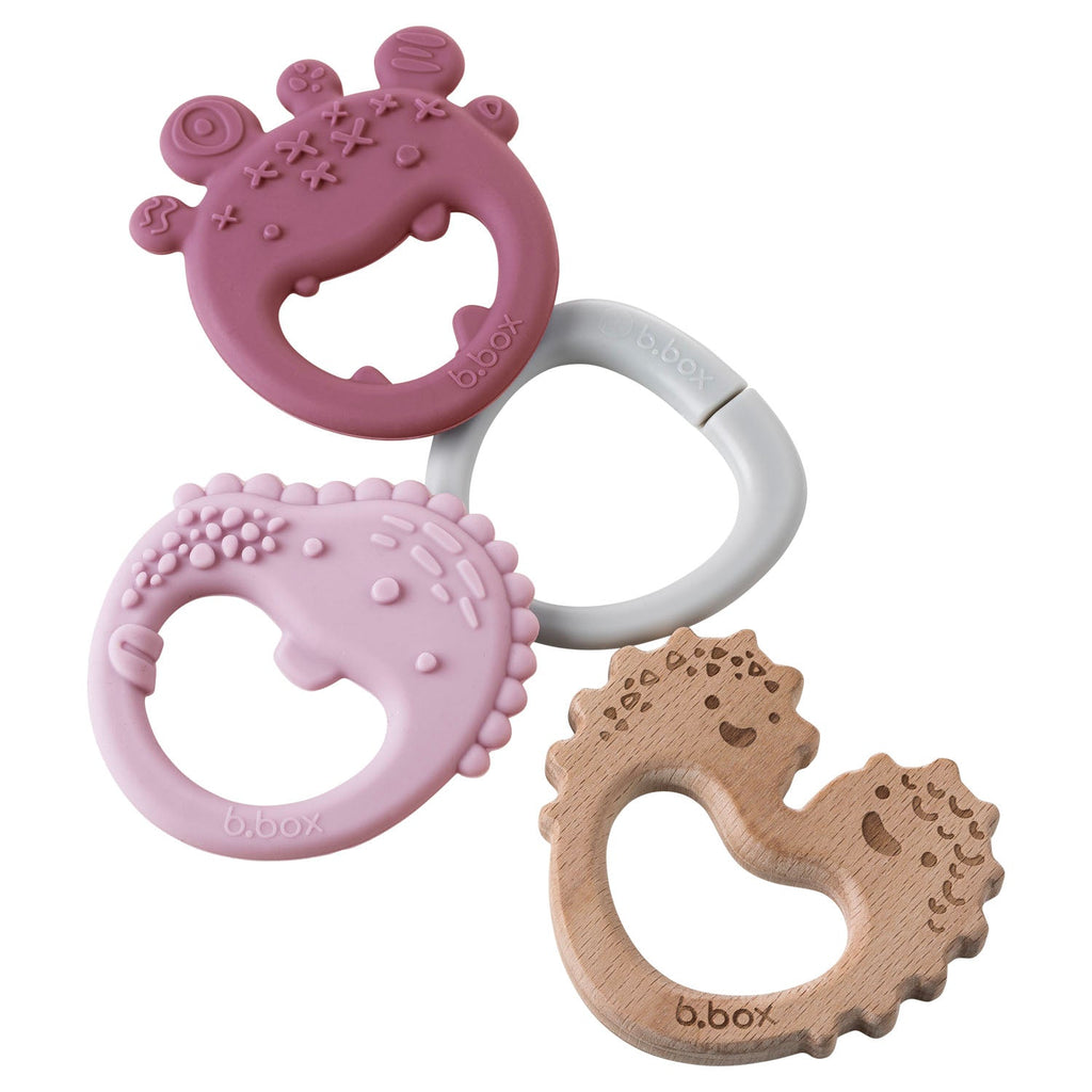 Trio Teether - Blush - b.box for kids