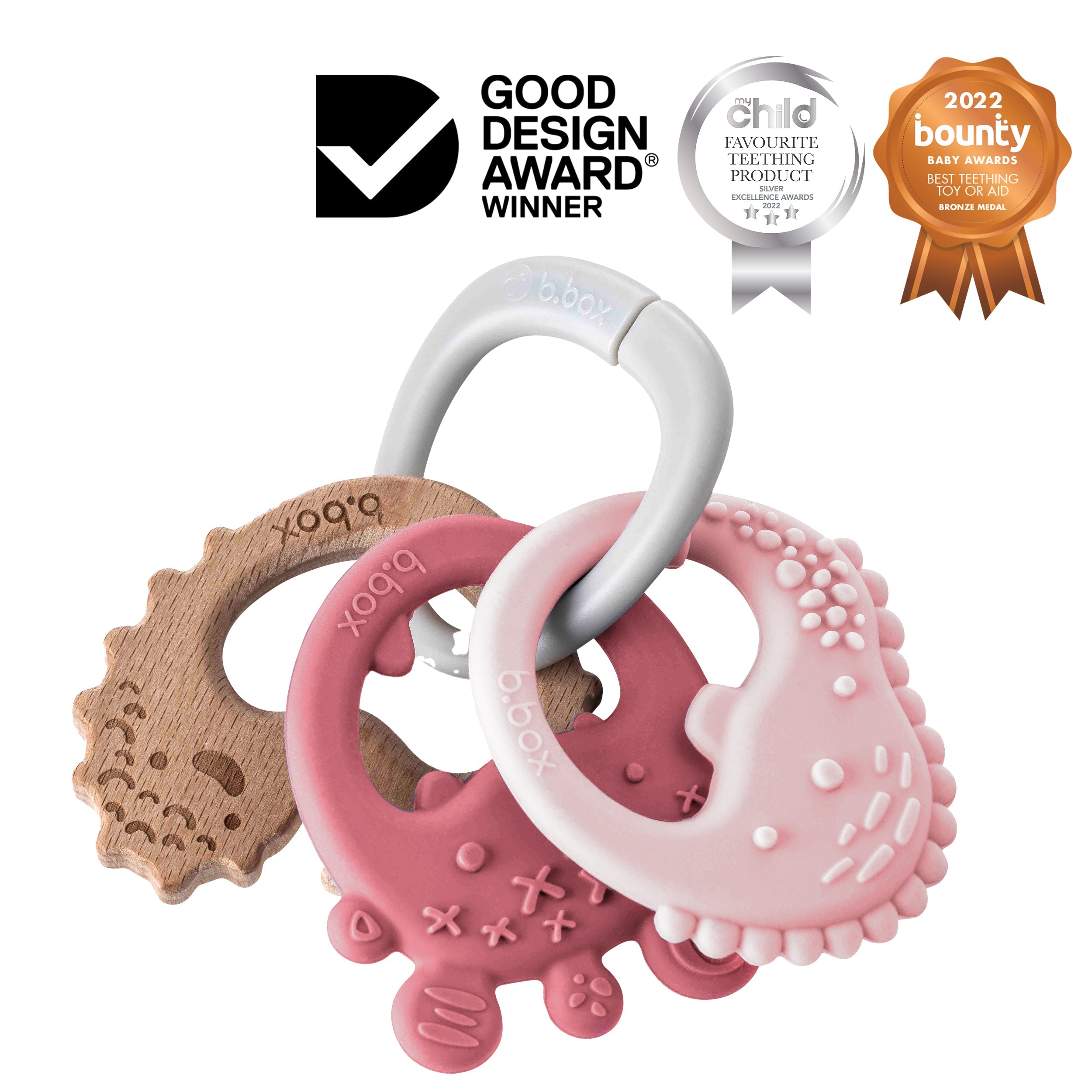 Trio-Beißring - Blush