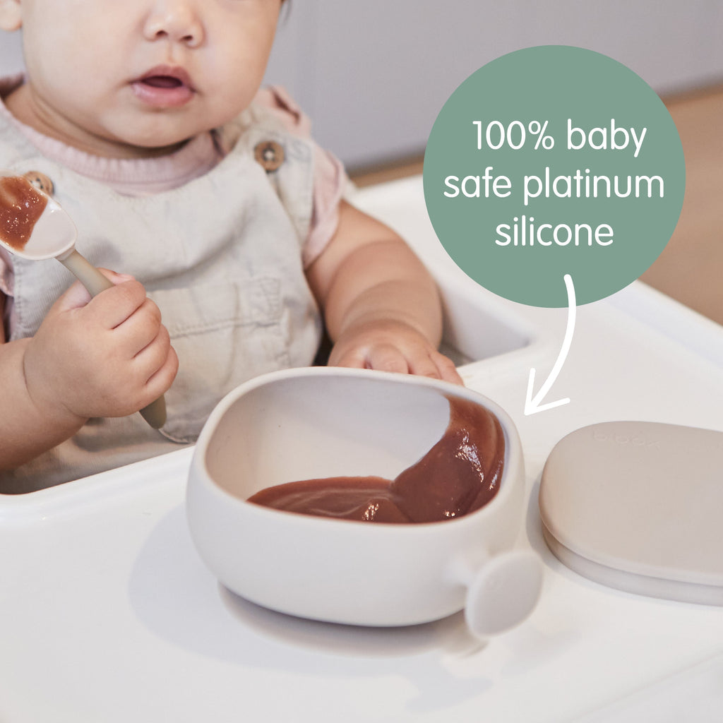 Silicone Bowl + Lid - sage