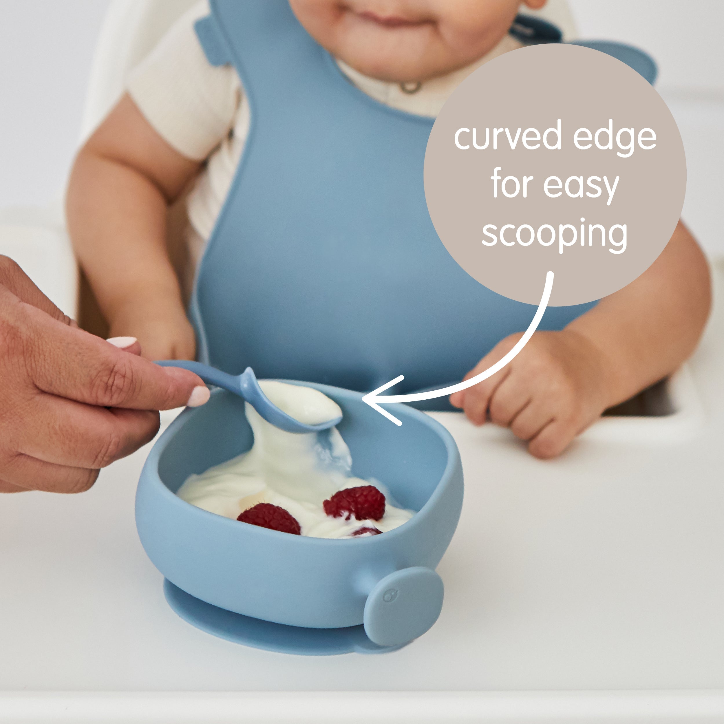Silicone Bowl + Lid - ocean