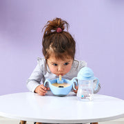 child with Bowl + straw - bubblegum - b.box for kids