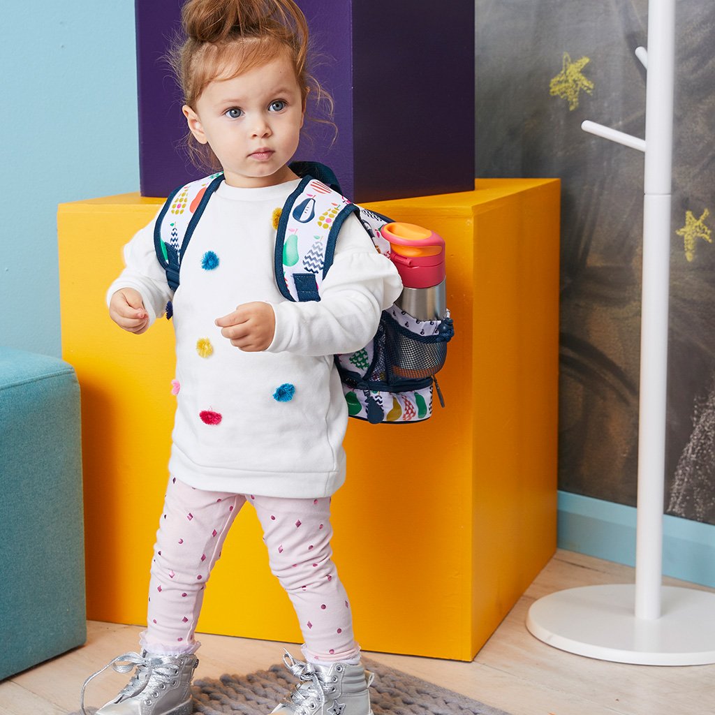 child with insulated drink bottle - indigo rose - b.box for kids