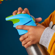 child with 500ml insulated drink bottle - indigo rose - b.box for kids