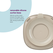 2 in 1 Saugnapfteller - latte