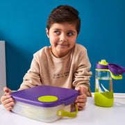 child with sport spout 450ml bottle - emerald forest - b.box for kids