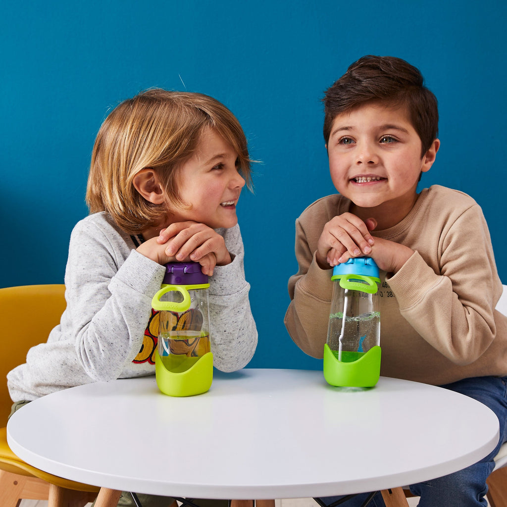 children with sport spout 450ml bottle - blue slate - b.box for kids