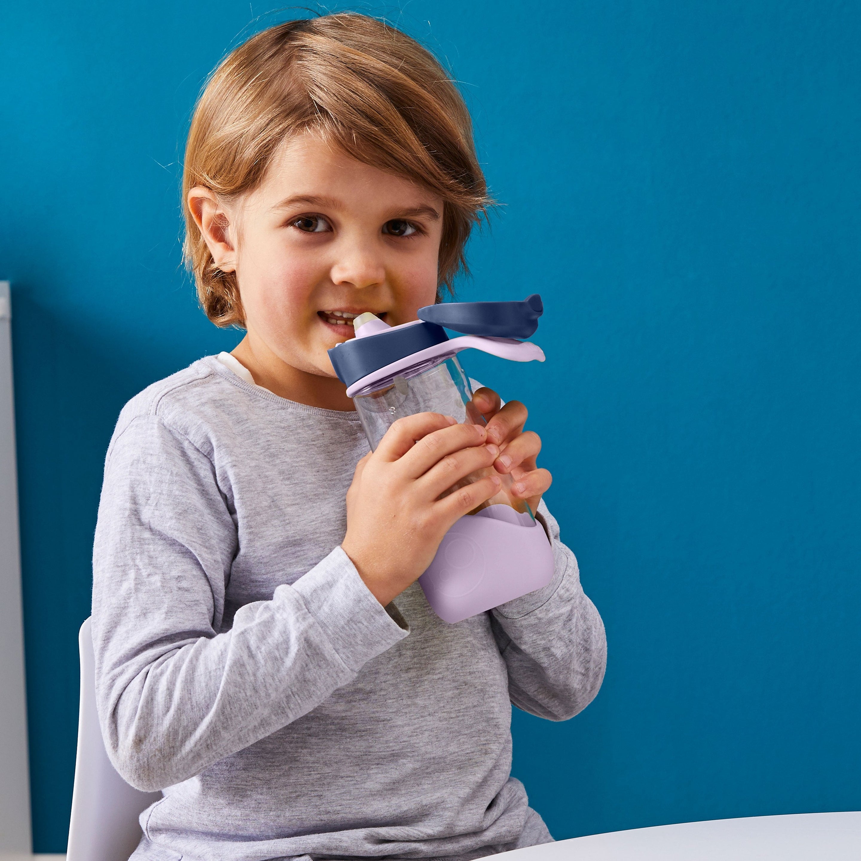 sport spout 450ml bottle - indigo rose - b.box for kids